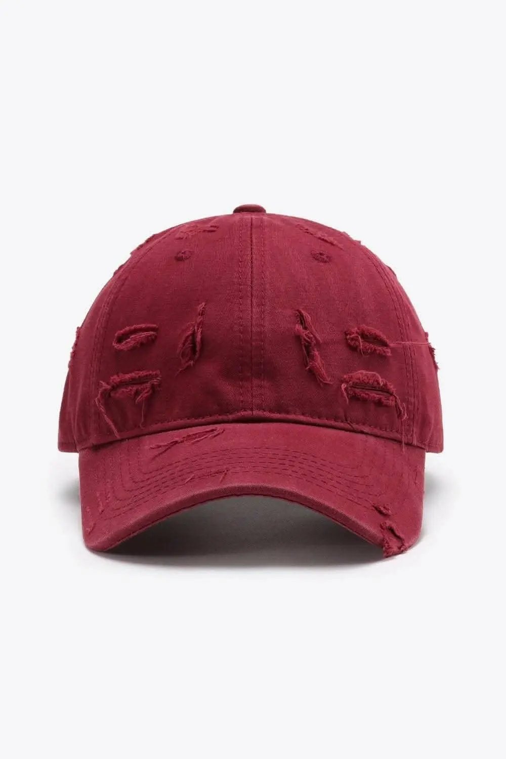 Trendsi Distressed Baseball Cap Adjustable Cotton — Vintage Style