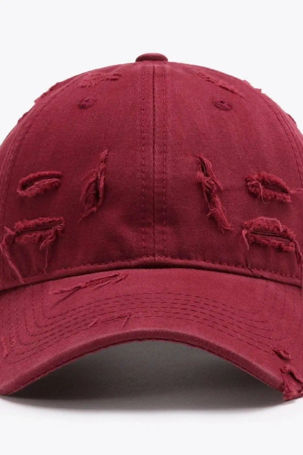 Trendsi Distressed Baseball Cap Adjustable Cotton — Vintage Style