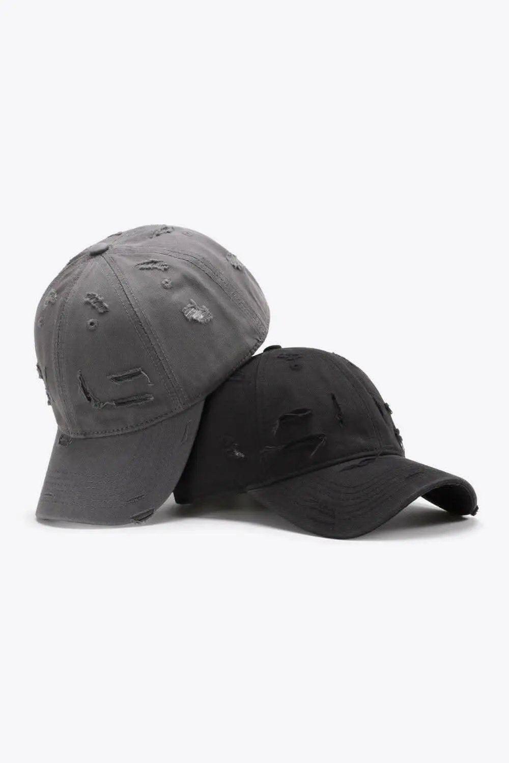 Trendsi Distressed Baseball Cap Adjustable Cotton — Vintage Style