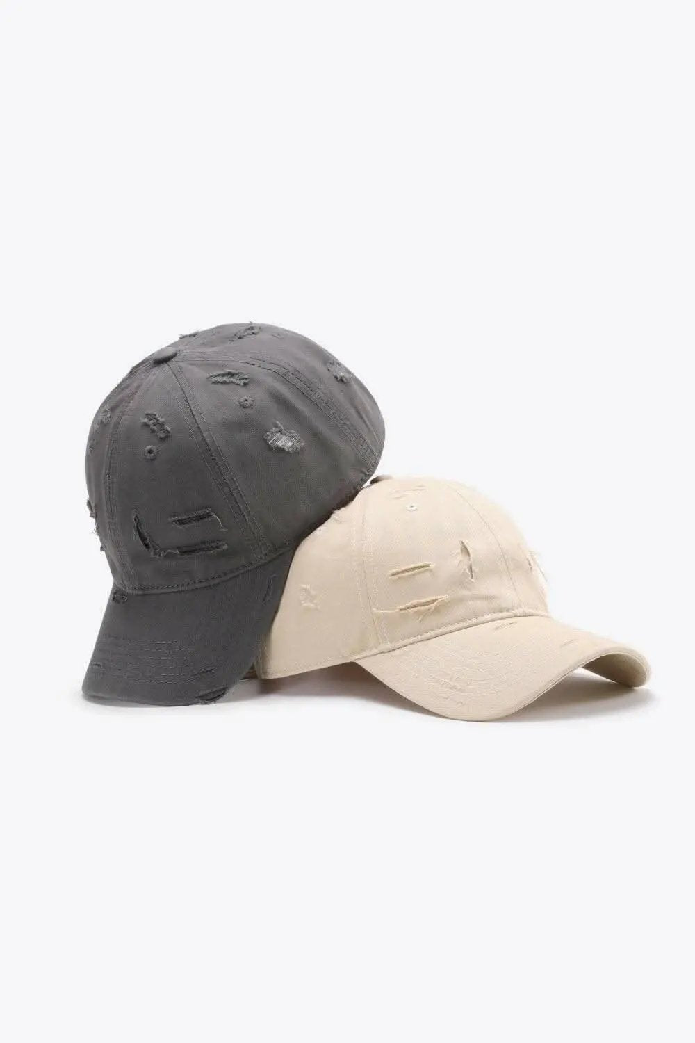 Trendsi Distressed Baseball Cap Adjustable Cotton — Vintage Style