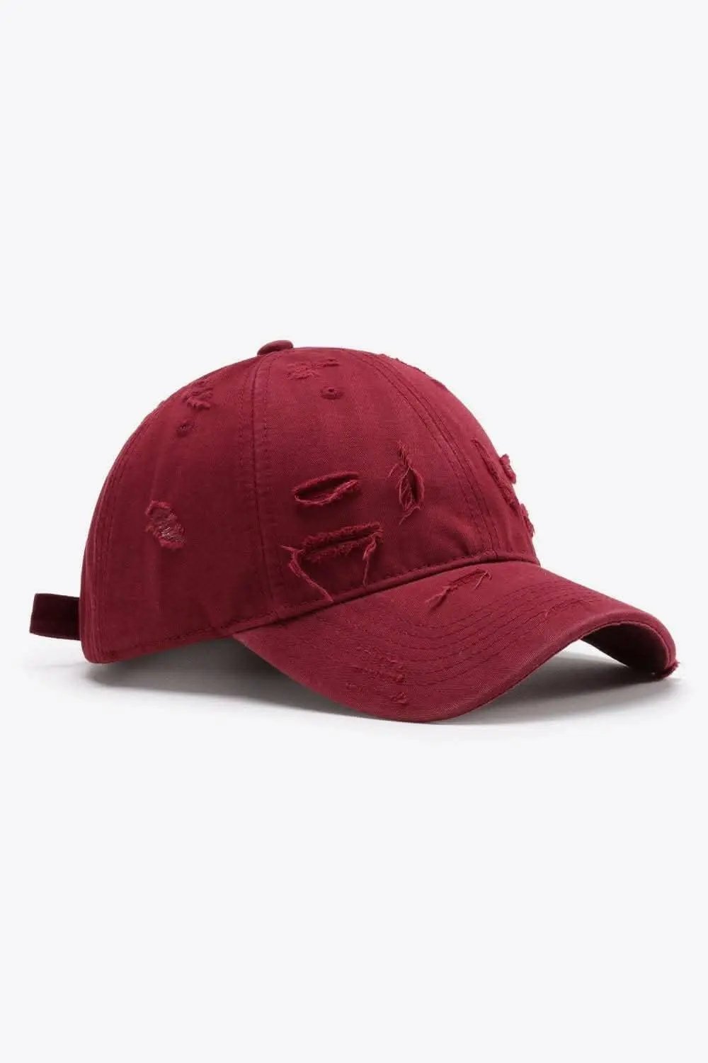 Trendsi Distressed Baseball Cap Adjustable Cotton — Vintage Style
