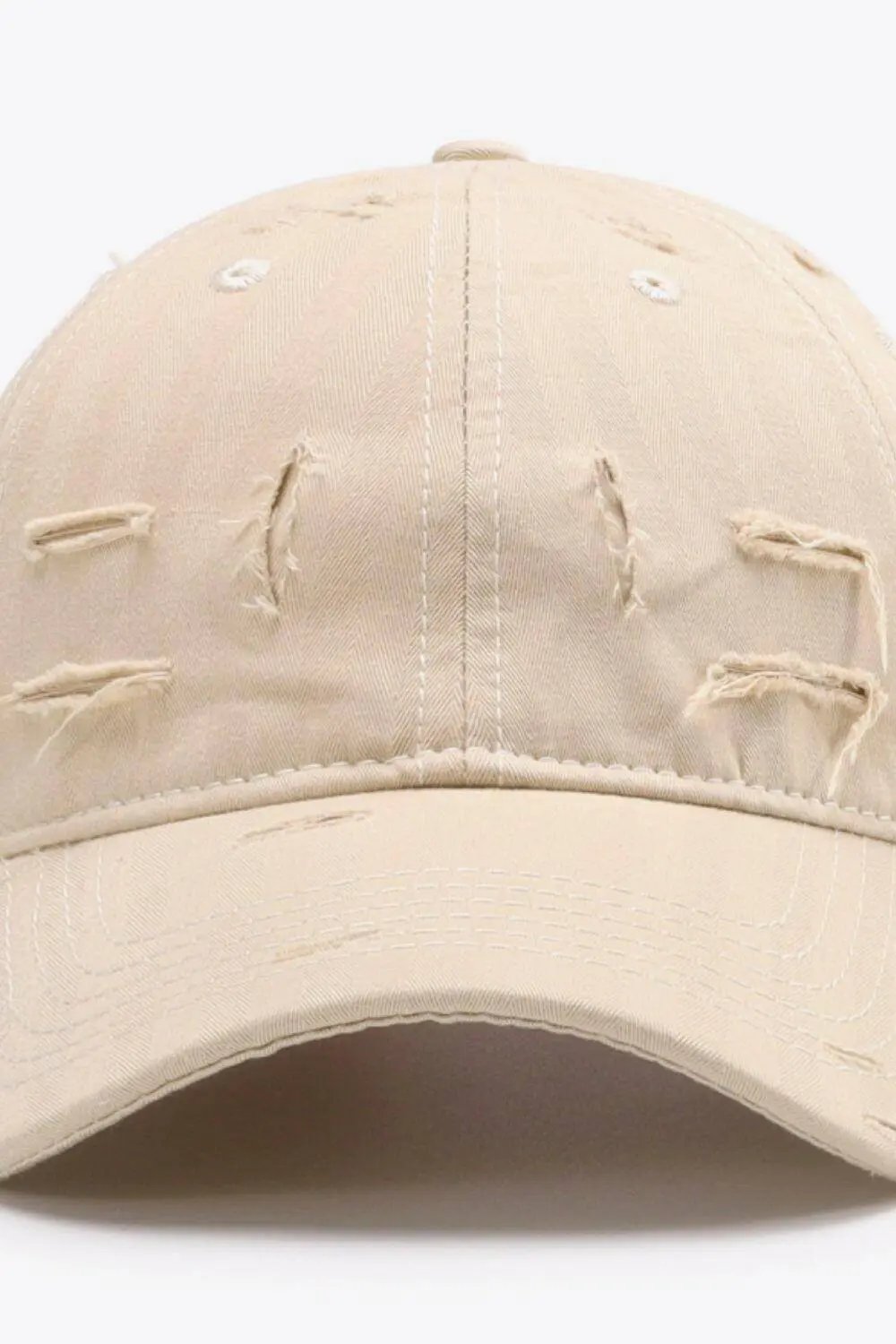 Trendsi Distressed Baseball Cap Adjustable Cotton — Vintage Style