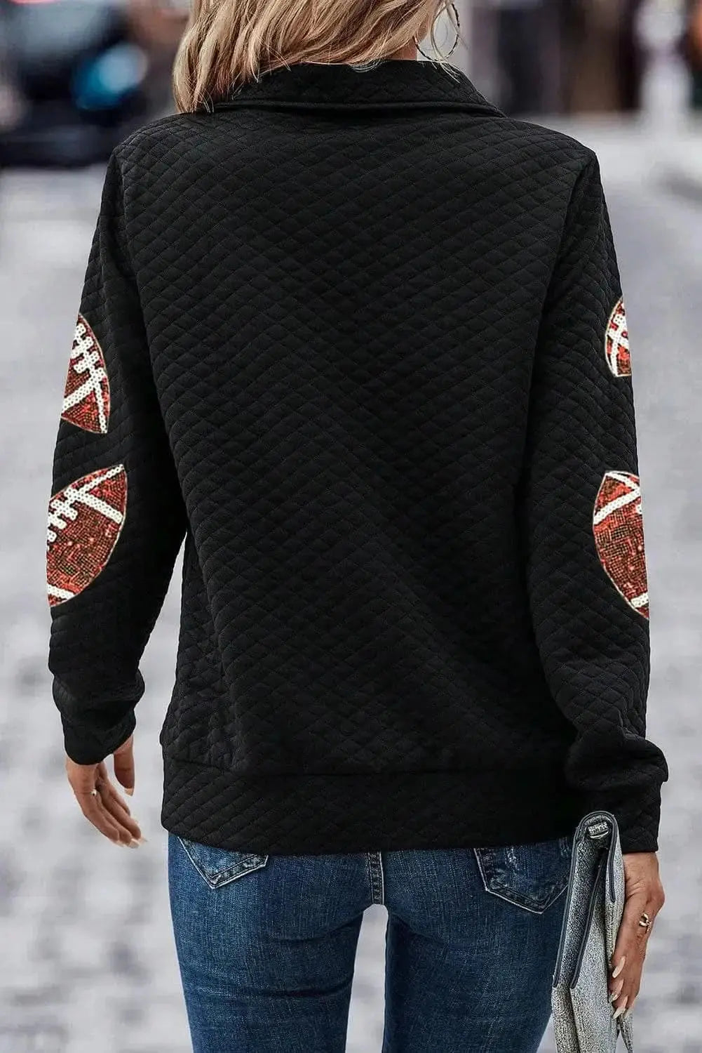 Sweatshirts & Hoodies Trendsi Sparkling sequin long sleeve top