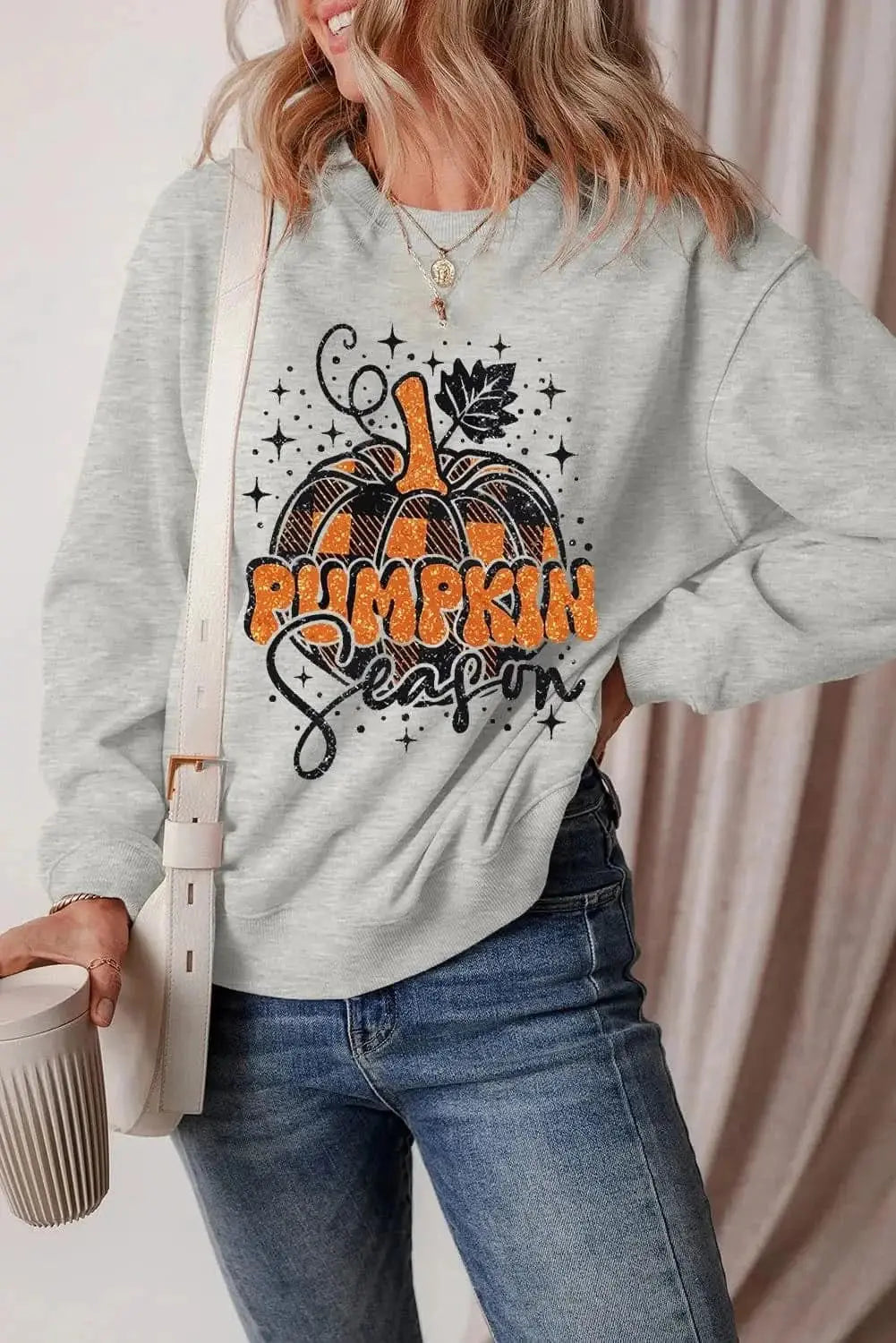 Trendsi Graphic Long Sleeve Top Cotton Blend — Casual Wear