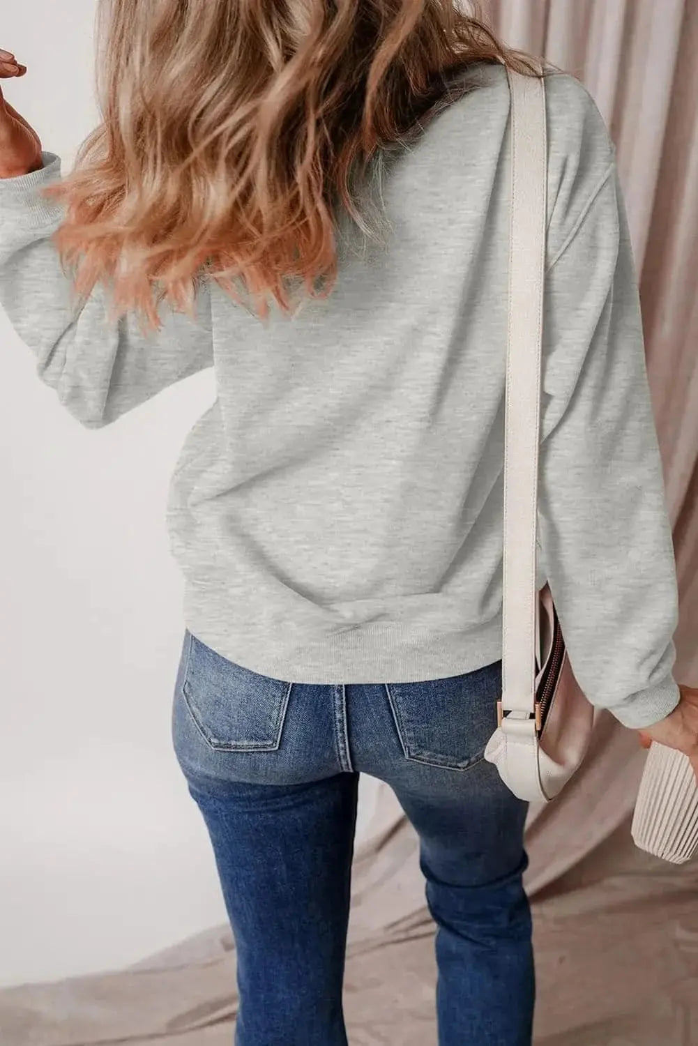 Trendsi Graphic Long Sleeve Top Cotton Blend — Casual Wear