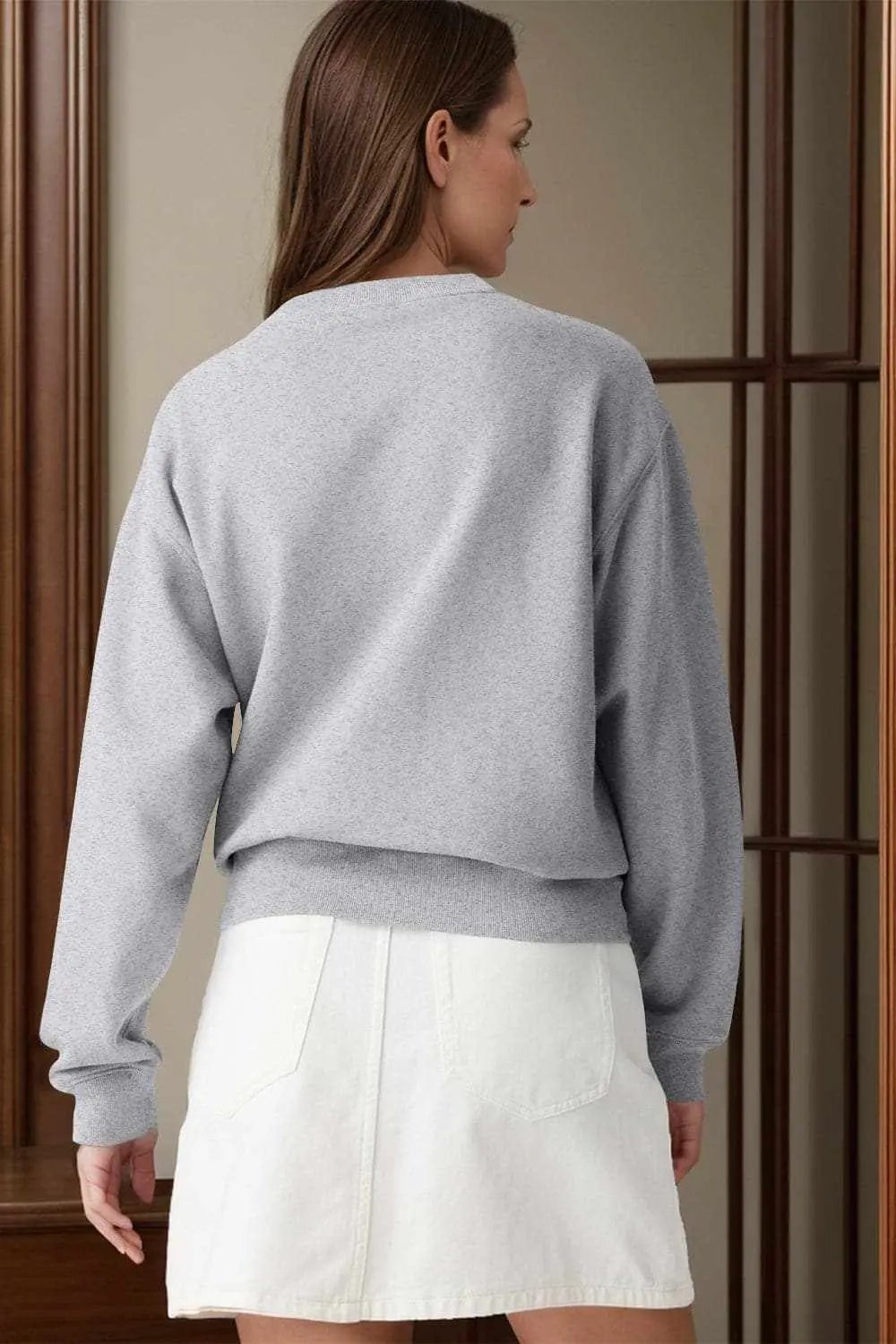 Sweatshirts & Hoodies Trendsi Cozy essentials long sleeve sweatshirt
