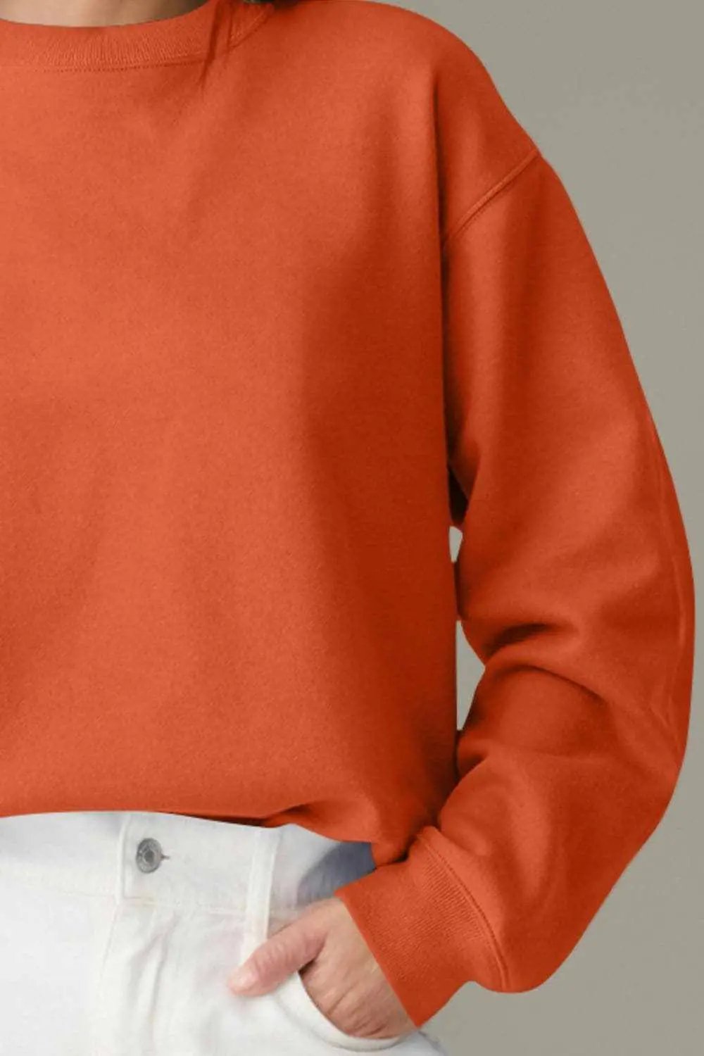 Sweatshirts & Hoodies Trendsi Cozy essentials long sleeve sweatshirt