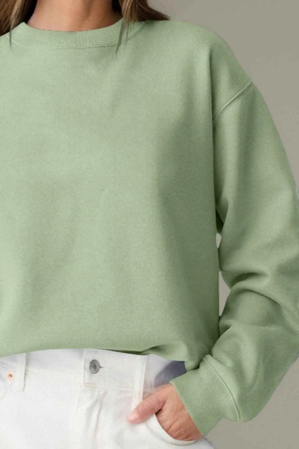 Sweatshirts & Hoodies Trendsi Cozy essentials long sleeve sweatshirt