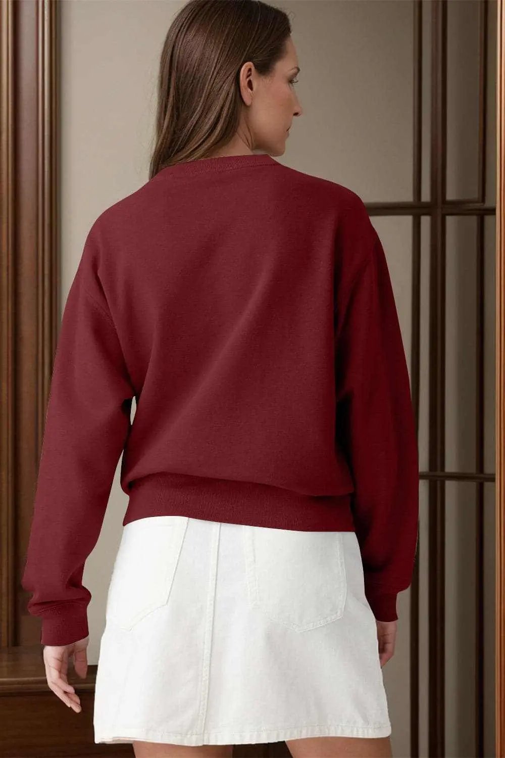 Sweatshirts & Hoodies Trendsi Cozy essentials long sleeve sweatshirt