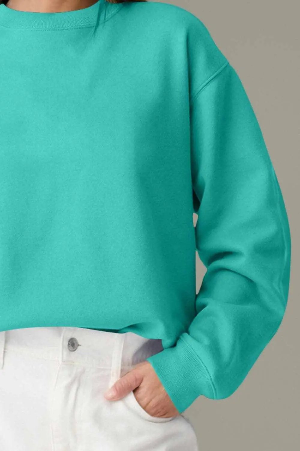 Sweatshirts & Hoodies Trendsi Cozy essentials long sleeve sweatshirt