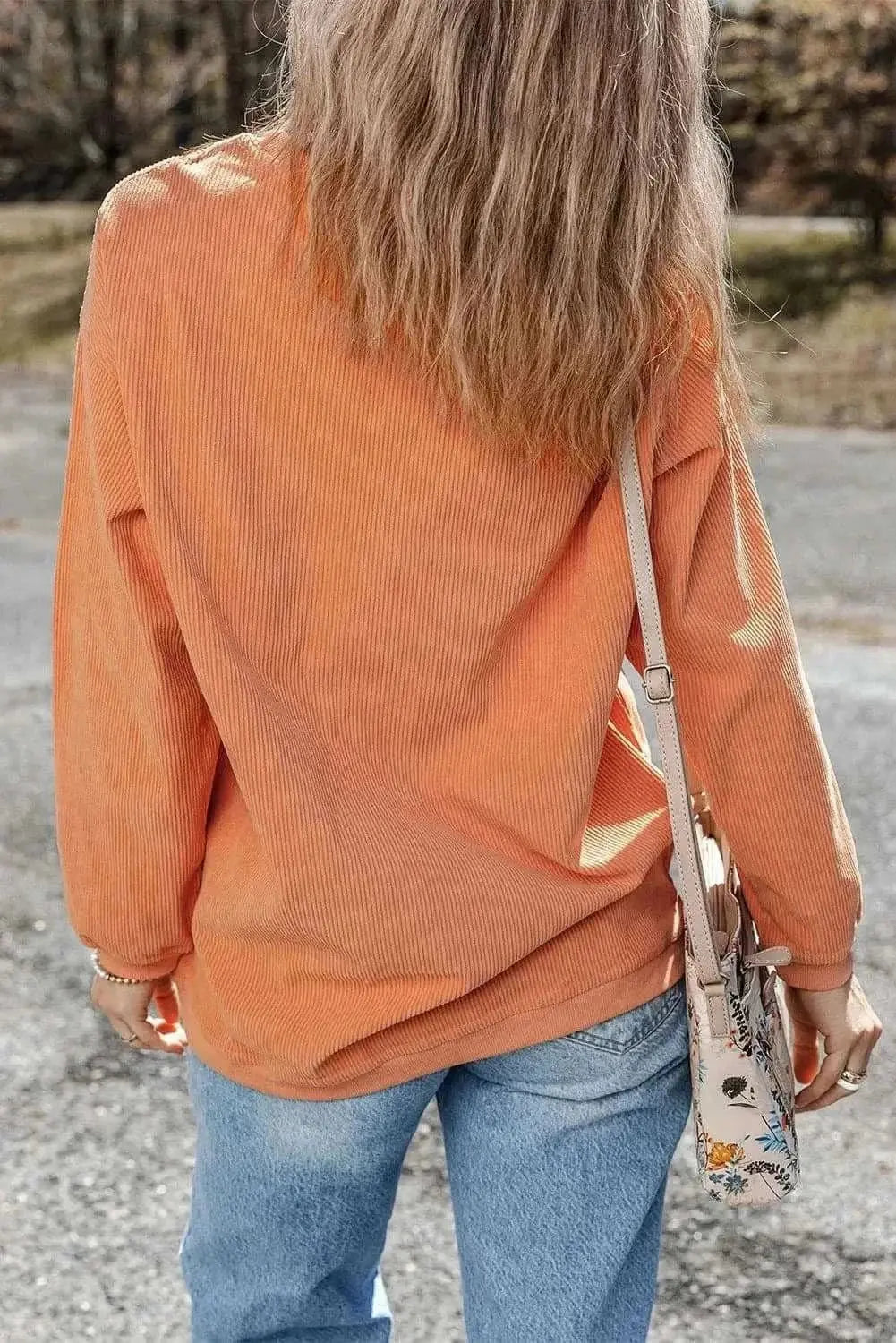 Trendsi Pumpkin Spice Sweatshirt Long Sleeve — Cozy Autumn Top