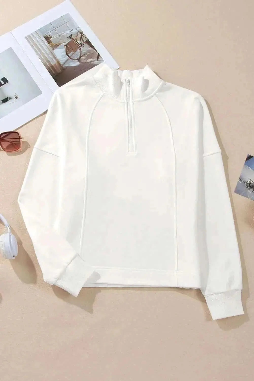 Sweaters Trendsi Cozy half-zip pullover sweatshirt