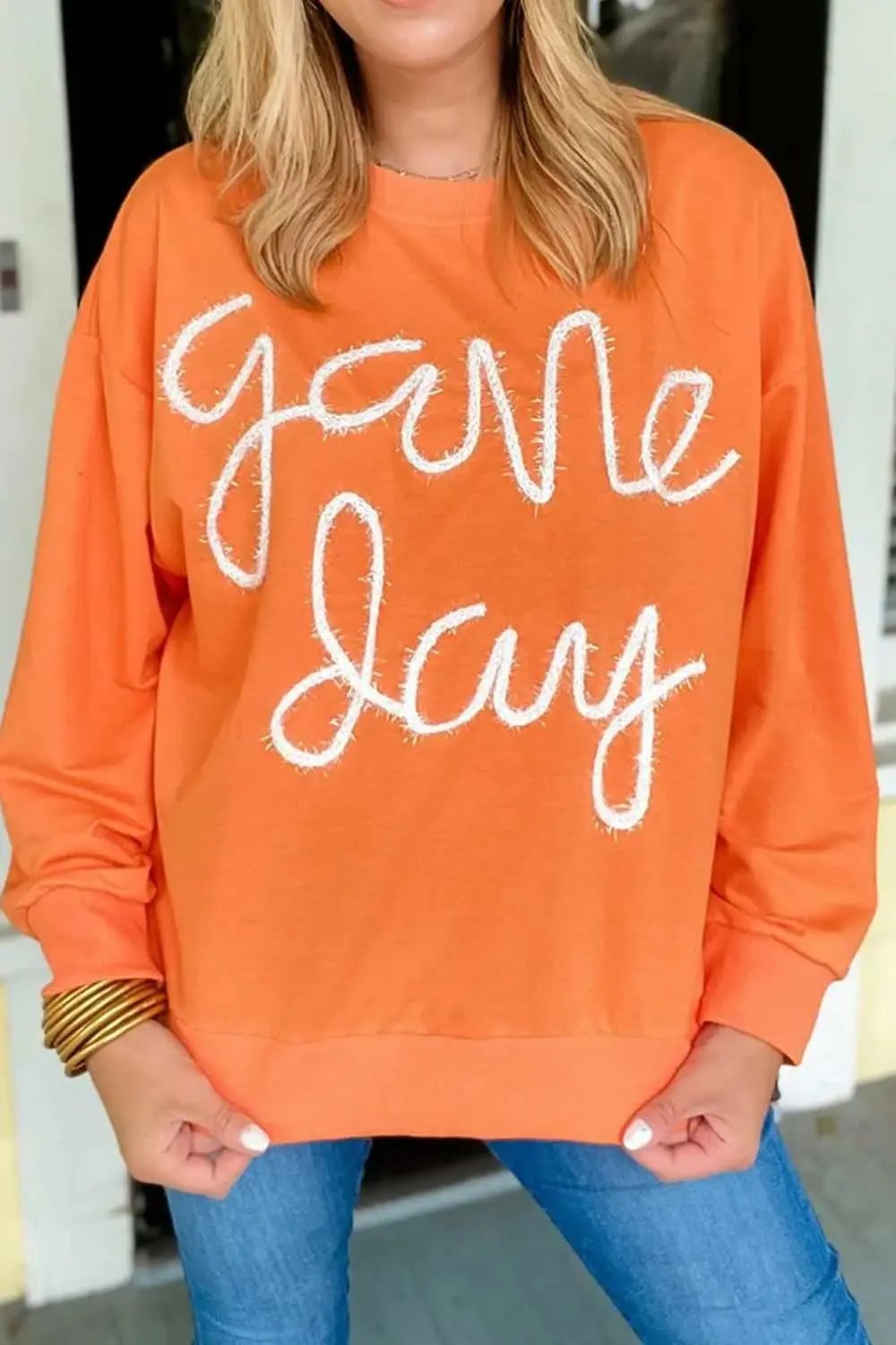 Trendsi Fleece Pullover Sweatshirt — Cozy Long Sleeve Loungewear