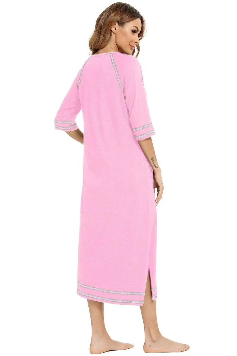 Night Dress With Pockets | Trendsi Comfortable Sleepwear