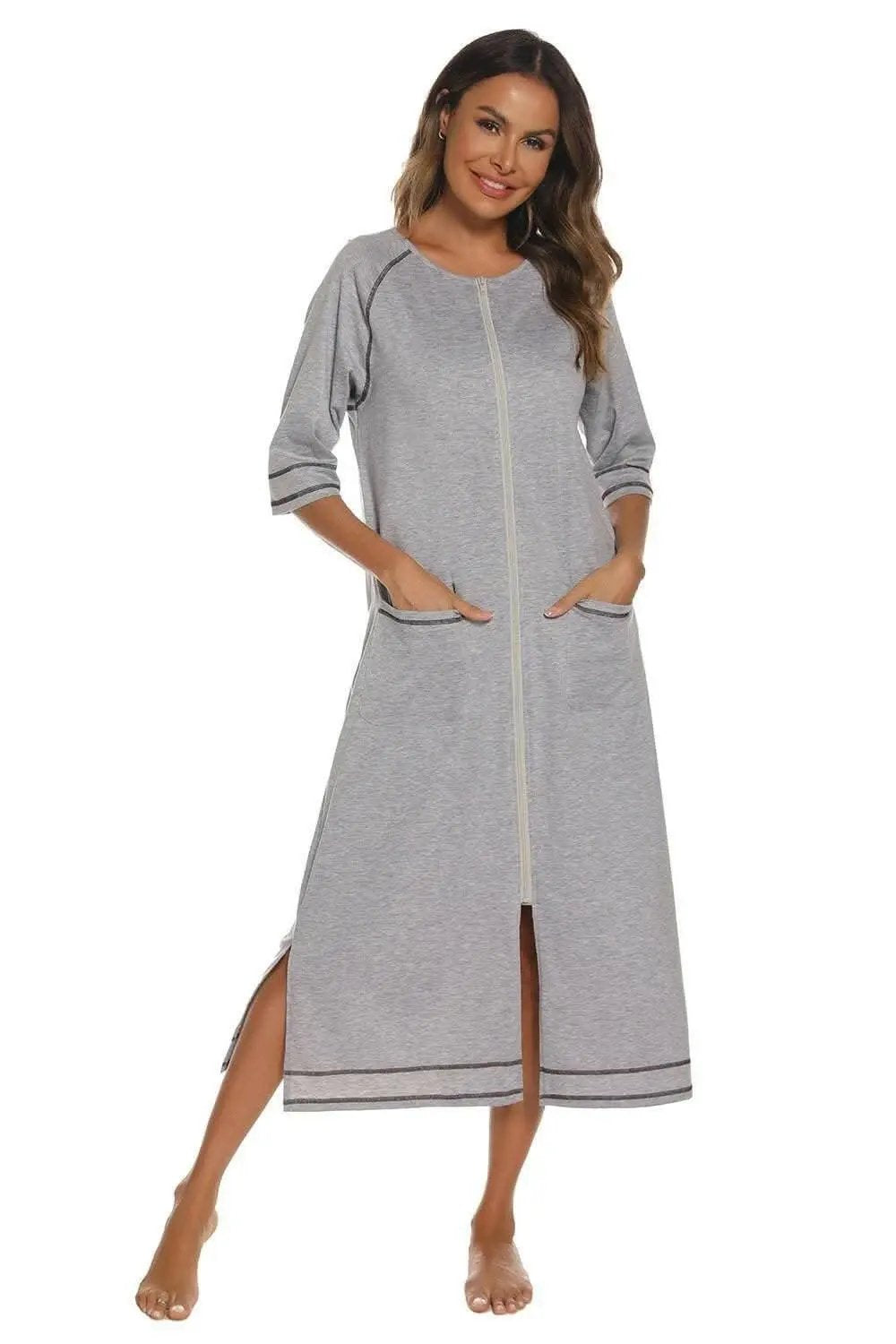 Night Dress With Pockets | Trendsi Comfortable Sleepwear