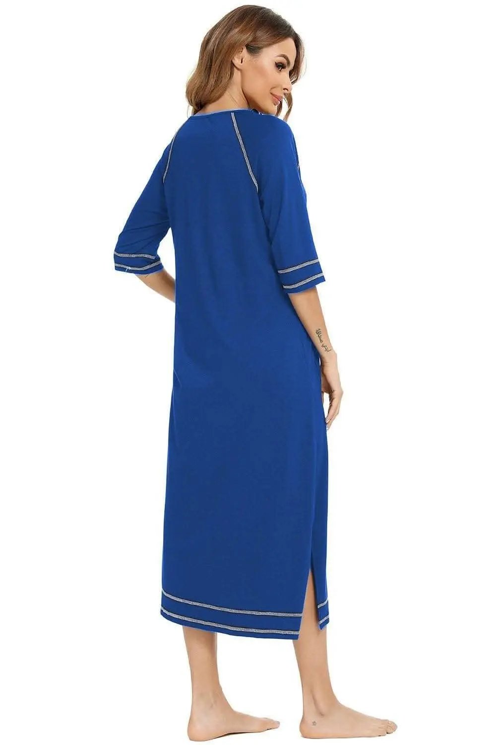 Night Dress With Pockets | Trendsi Comfortable Sleepwear