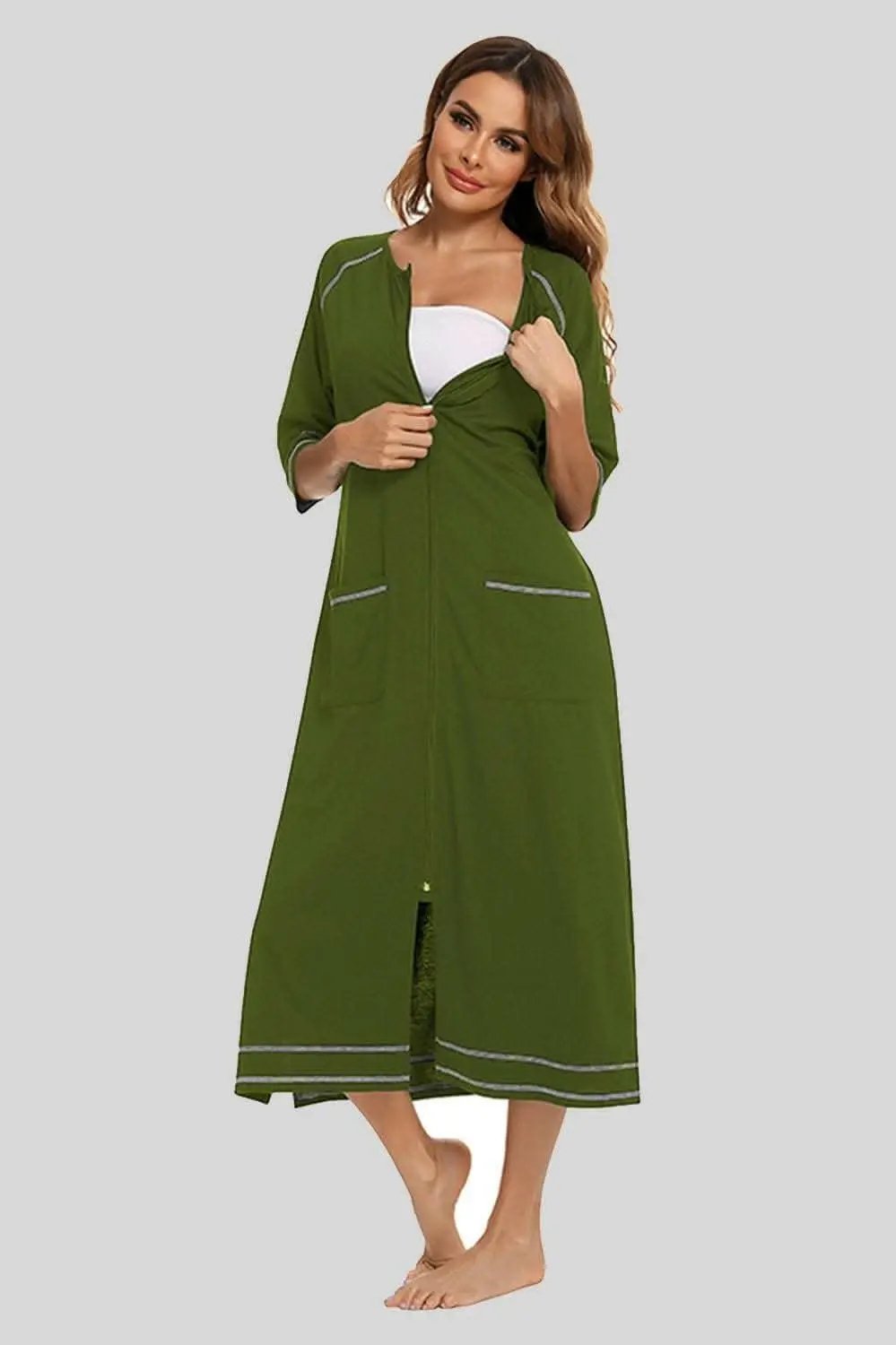 Night Dress With Pockets | Trendsi Comfortable Sleepwear