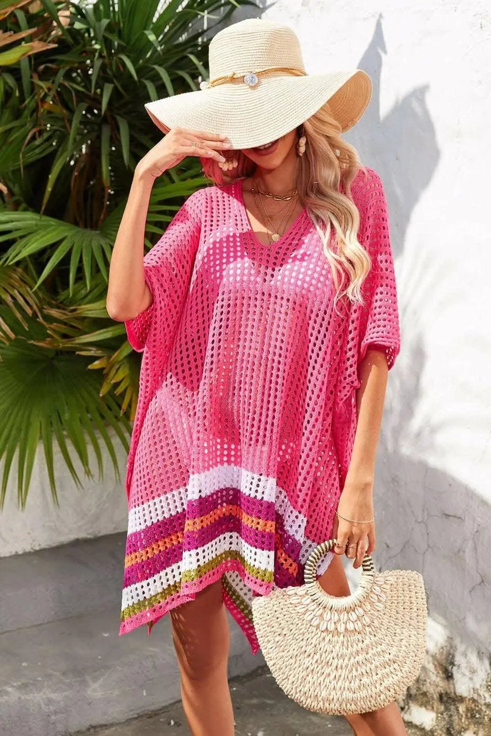 Crochet Beach Cover-Up | Trendsi Swimwear