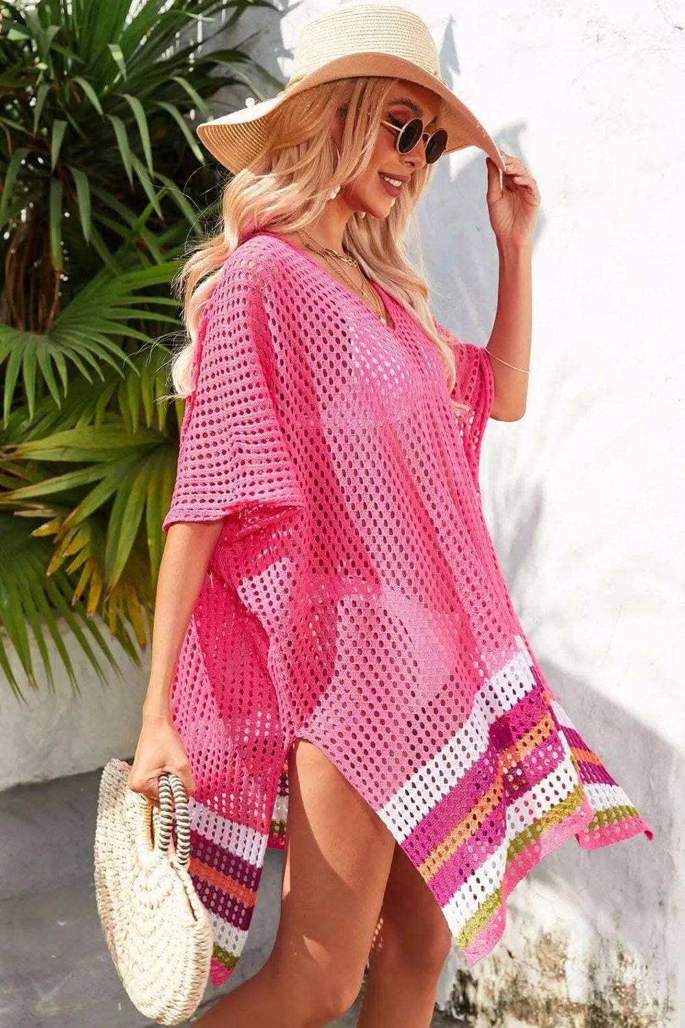 Crochet Beach Cover-Up | Trendsi Swimwear