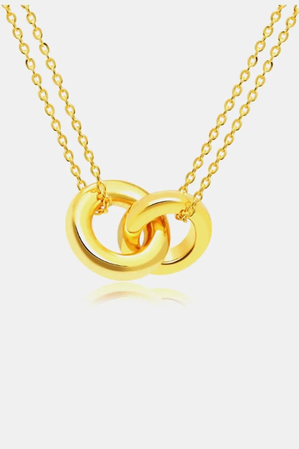 Accessories Trendsi Linked Ring Pendant Women's Everyday Necklace Chic Minimalist Jewelry