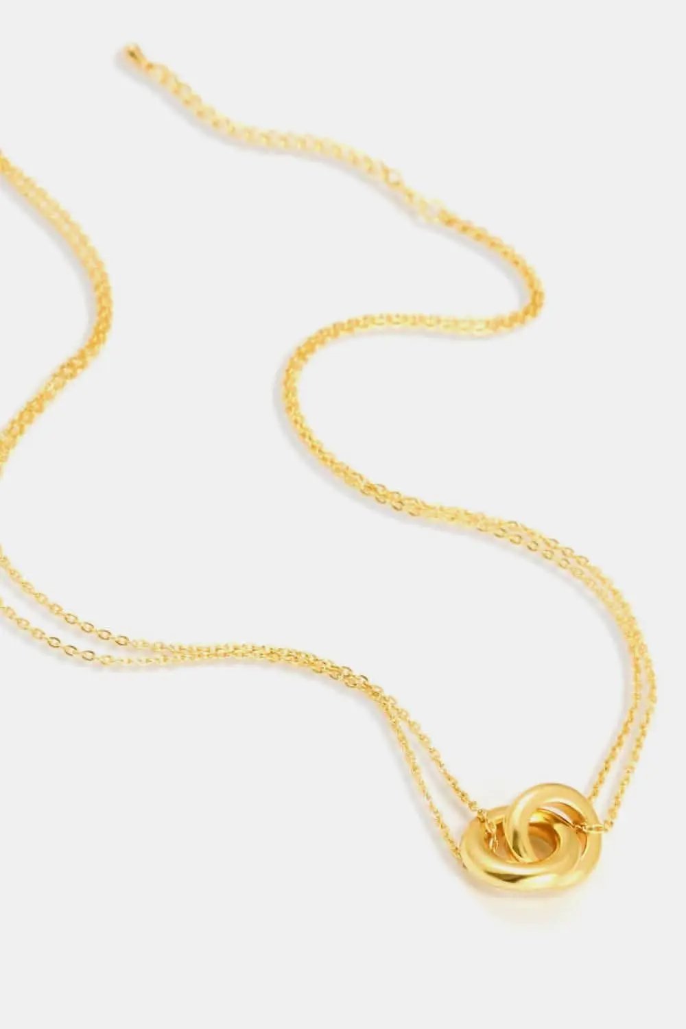 Accessories Trendsi Linked Ring Pendant Women's Everyday Necklace Chic Minimalist Jewelry