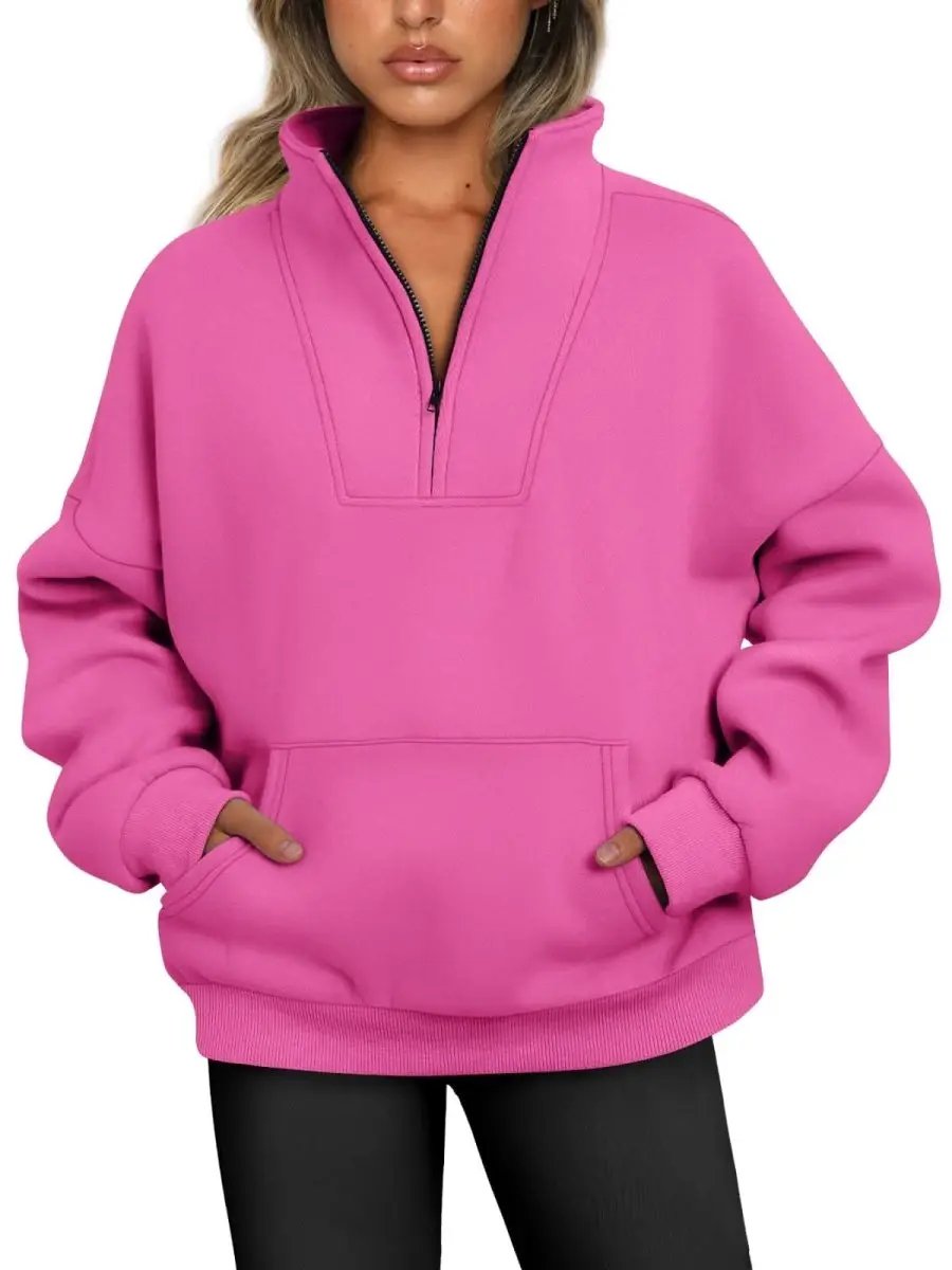 Oversized Half Zip Sweatshirt Cozy by Love Salve