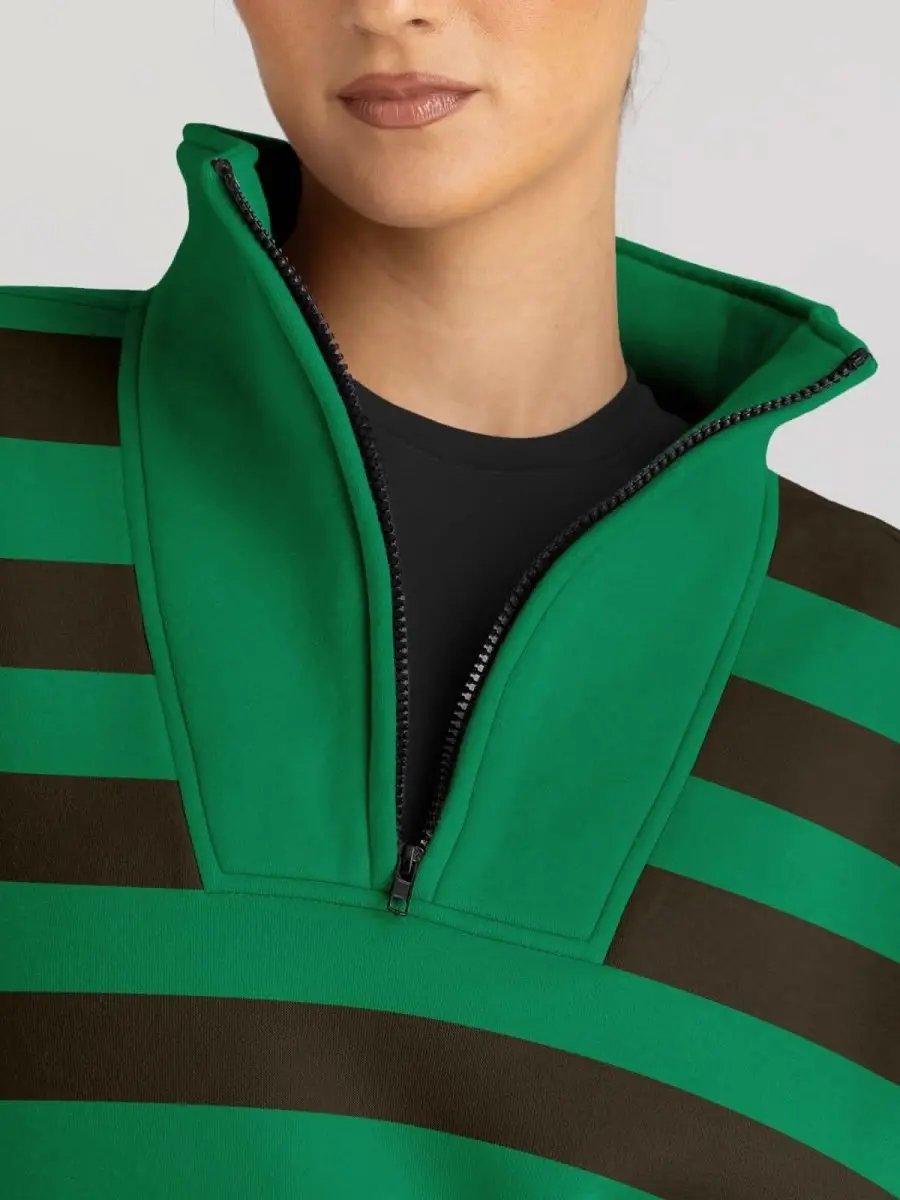 Oversized Half Zip Sweatshirt Cozy by Love Salve
