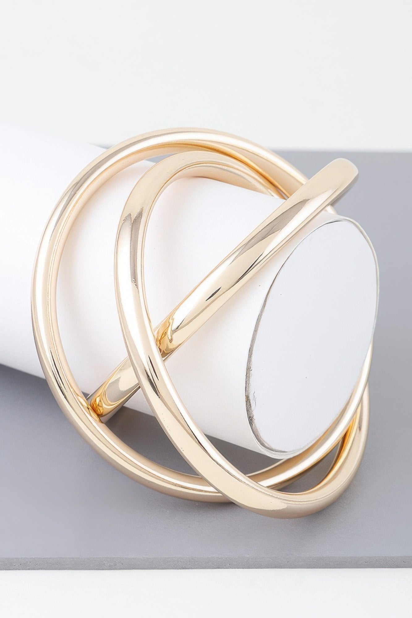 Triple Shiny Bangle Bracelet