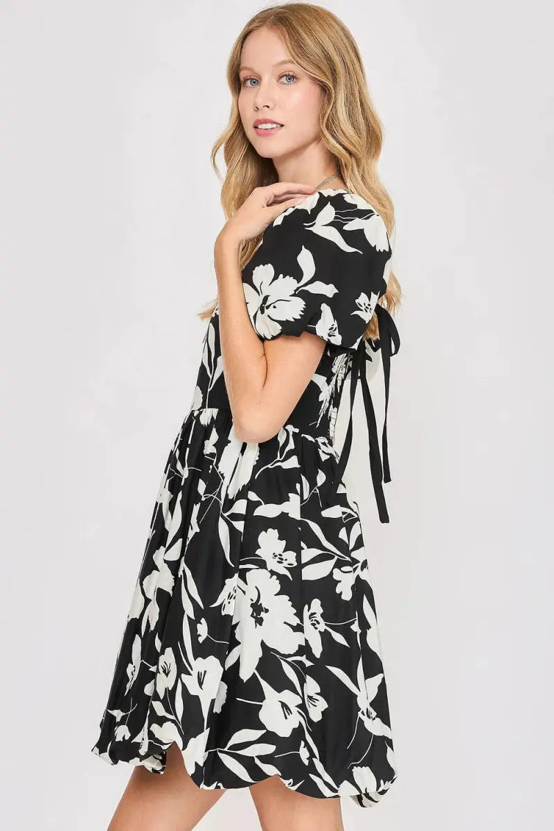 Dresses Trendsi Floral Babydoll Dress Women's Plus Size Casual Comfy Mini Dress
