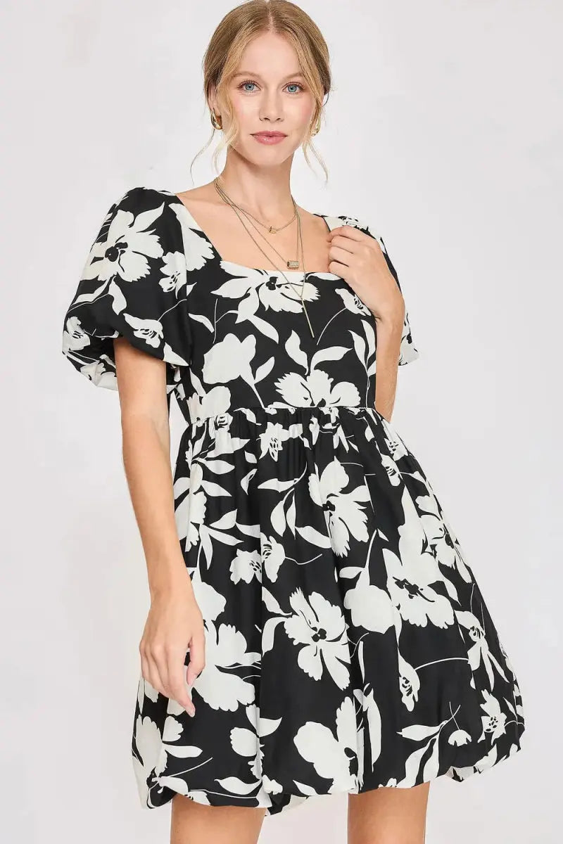 Dresses Trendsi Floral Babydoll Dress Women's Plus Size Casual Comfy Mini Dress