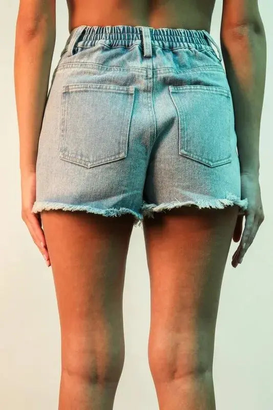 Women's Denim Shorts Denim Shorts - Raw Hem USA Made - Women's Casual