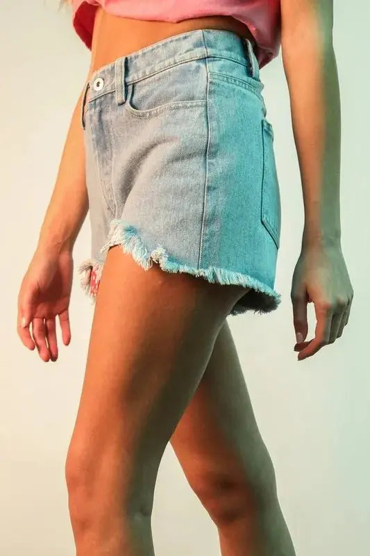Women's Denim Shorts Denim Shorts - Raw Hem USA Made - Women's Casual