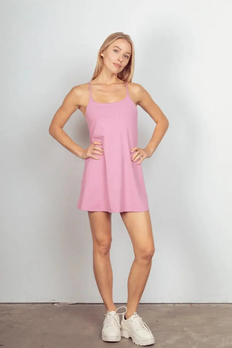 Dresses Trendsi Sleeveless Tennis Dress Women's Activewear Unitard Liner Quick Dry