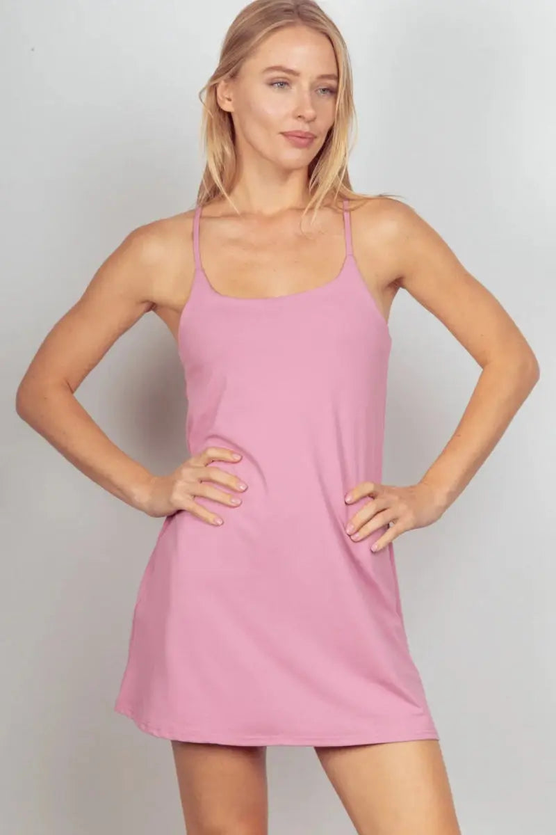 Dresses Trendsi Sleeveless Tennis Dress Women's Activewear Unitard Liner Quick Dry