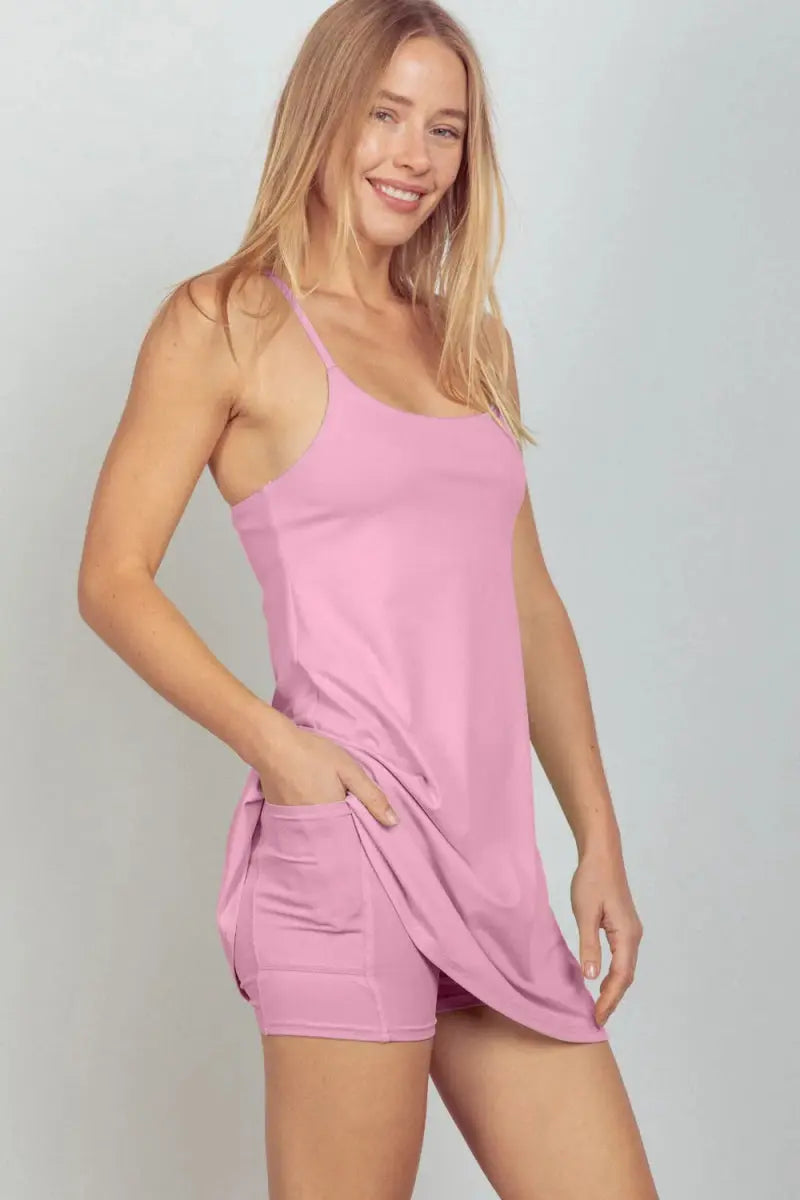 Dresses Trendsi Sleeveless Tennis Dress Women's Activewear Unitard Liner Quick Dry