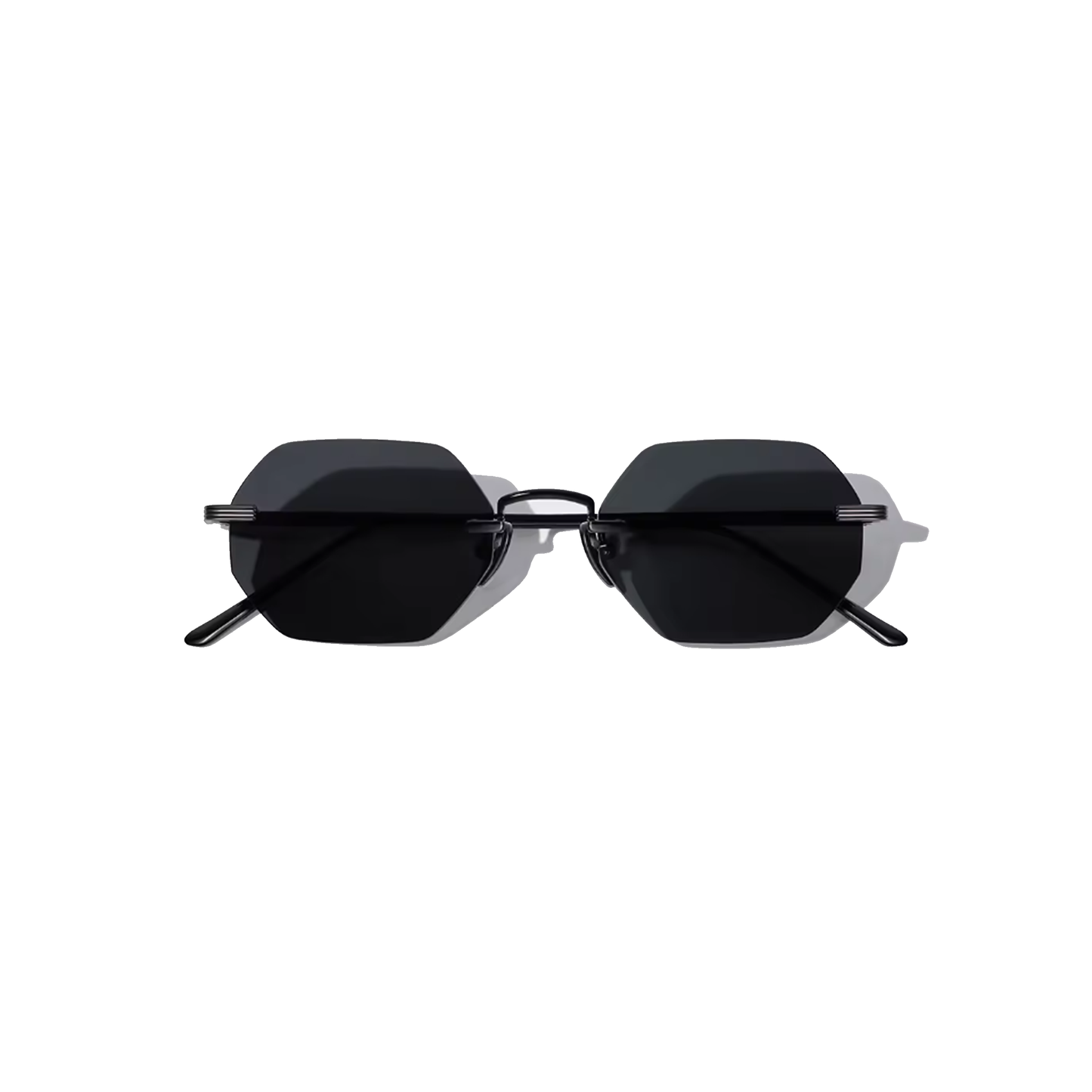 Vonne 51mm Rimless Sunglasses | Black