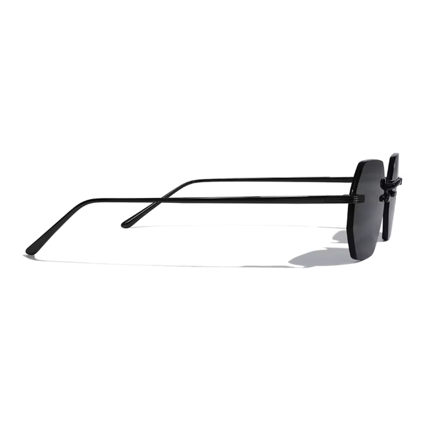 Vonne 51mm Rimless Sunglasses | Black
