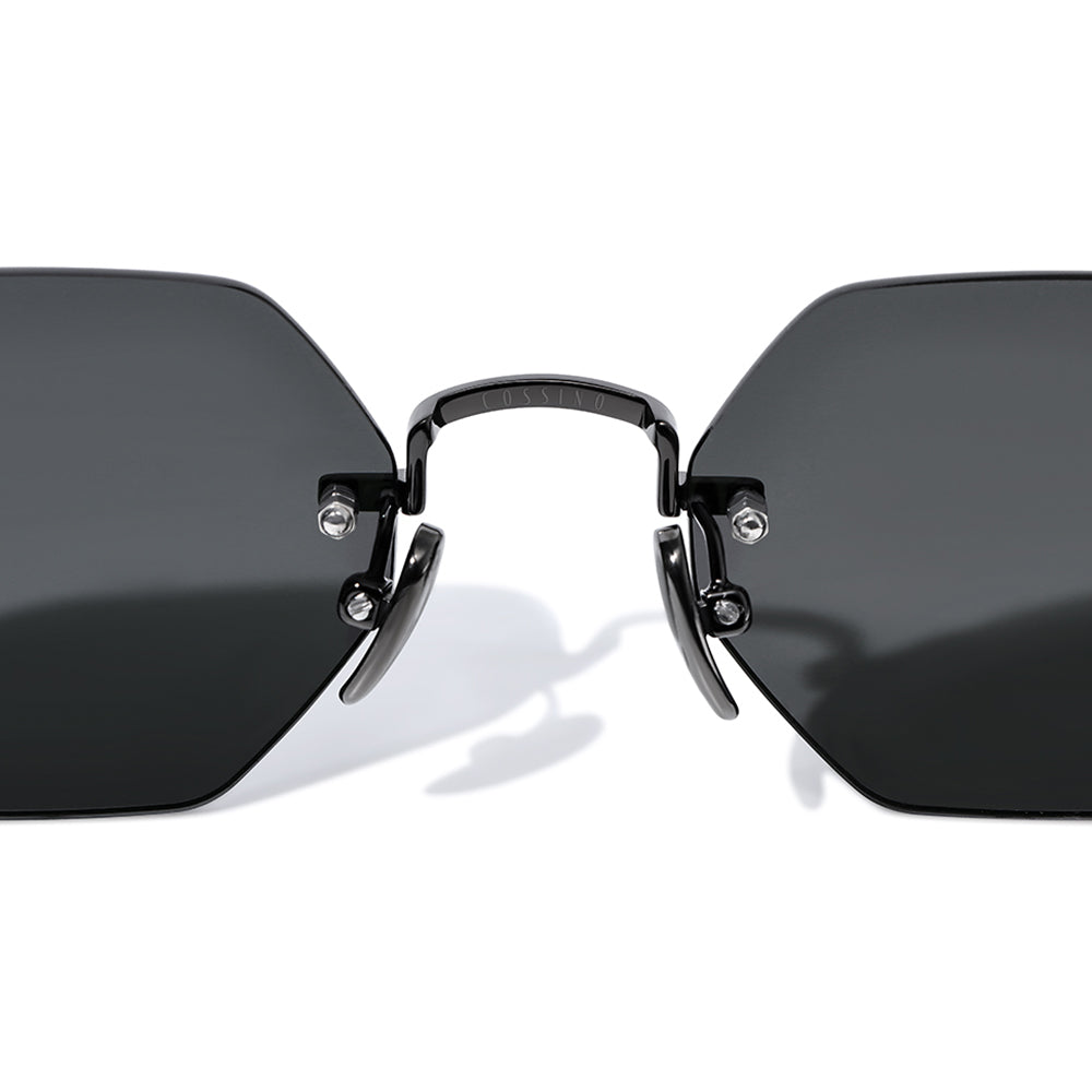 Vonne 51mm Rimless Sunglasses | Black