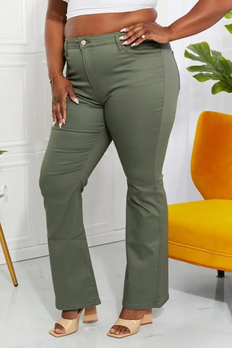 Women's Jeans - High-Rise Comfortable - Bootcut