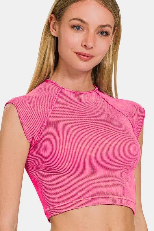 Dresses Trendsi Ribbed Crop Top Women's Fashion Outfit Basic Tee Soft, Comfy