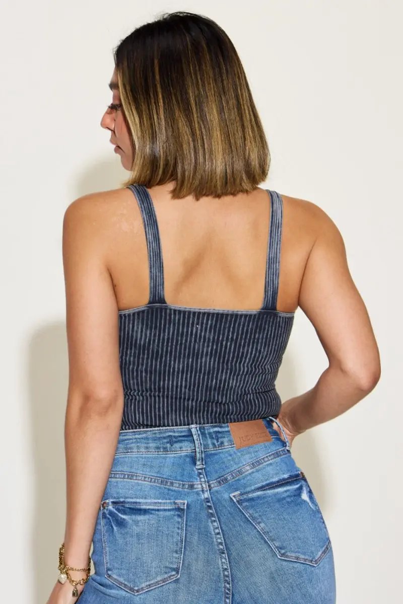 T-Shirts Trendsi Ribbed Tank Top Women's Summer Style Casual Basic Soft