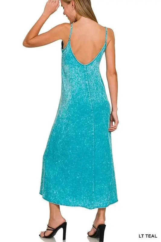 Dresses Trendsi Tencel Maxi Dress Women's Casual Long Gown Flowy & Comfy