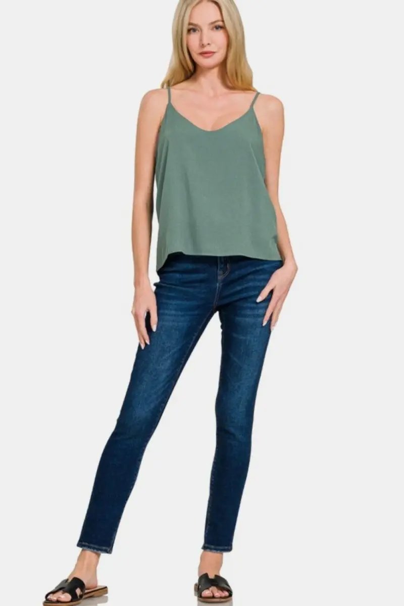 Shorts Trendsi Zenana Layered Cami Women's Everyday Tank Top Soft & Comfy