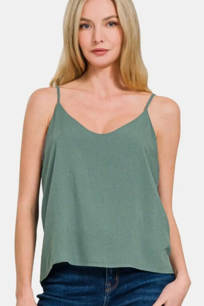 Shorts Trendsi Zenana Layered Cami Women's Everyday Tank Top Soft & Comfy