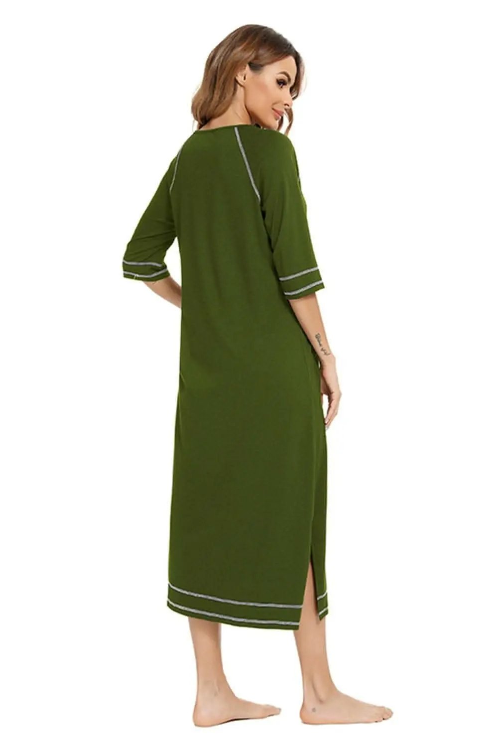 Night Dress With Pockets | Trendsi Comfortable Sleepwear