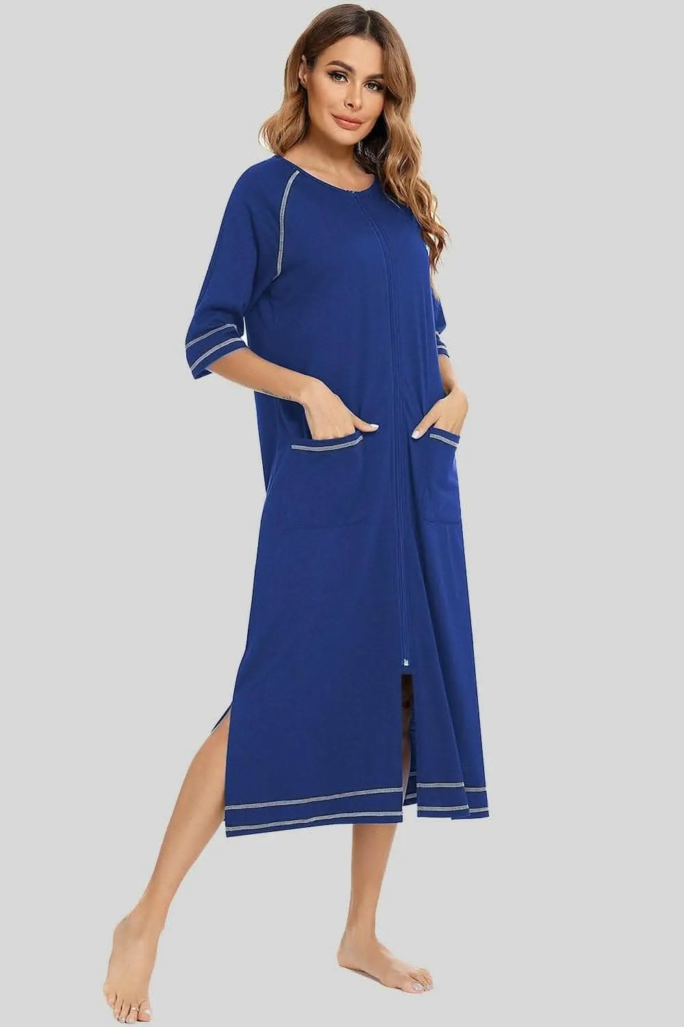 Night Dress With Pockets | Trendsi Comfortable Sleepwear