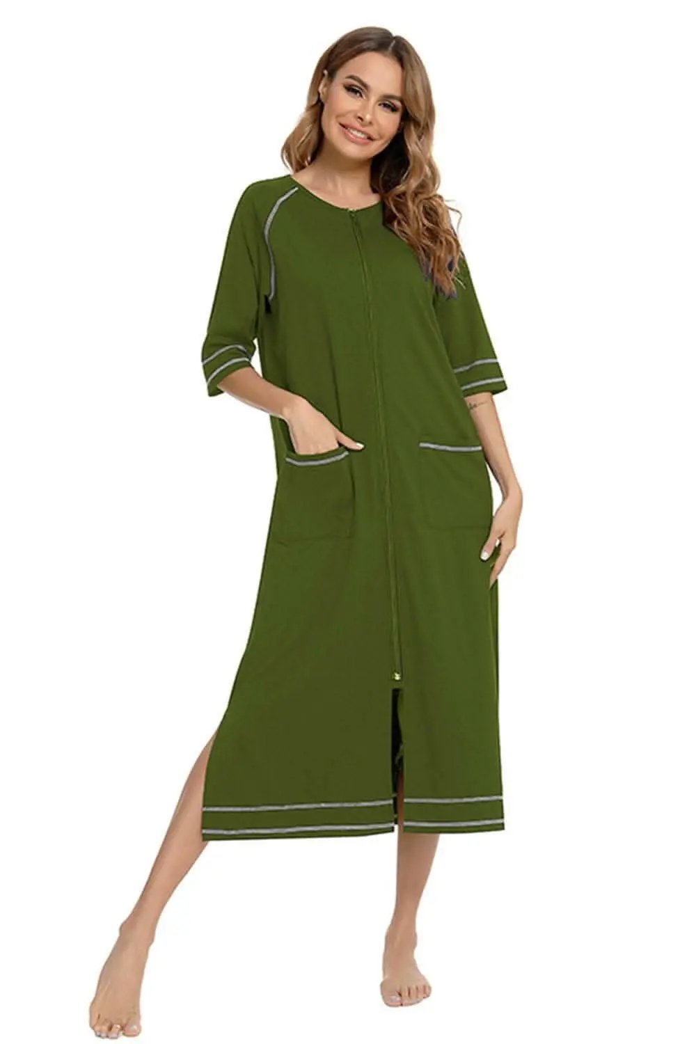 Night Dress With Pockets | Trendsi Comfortable Sleepwear
